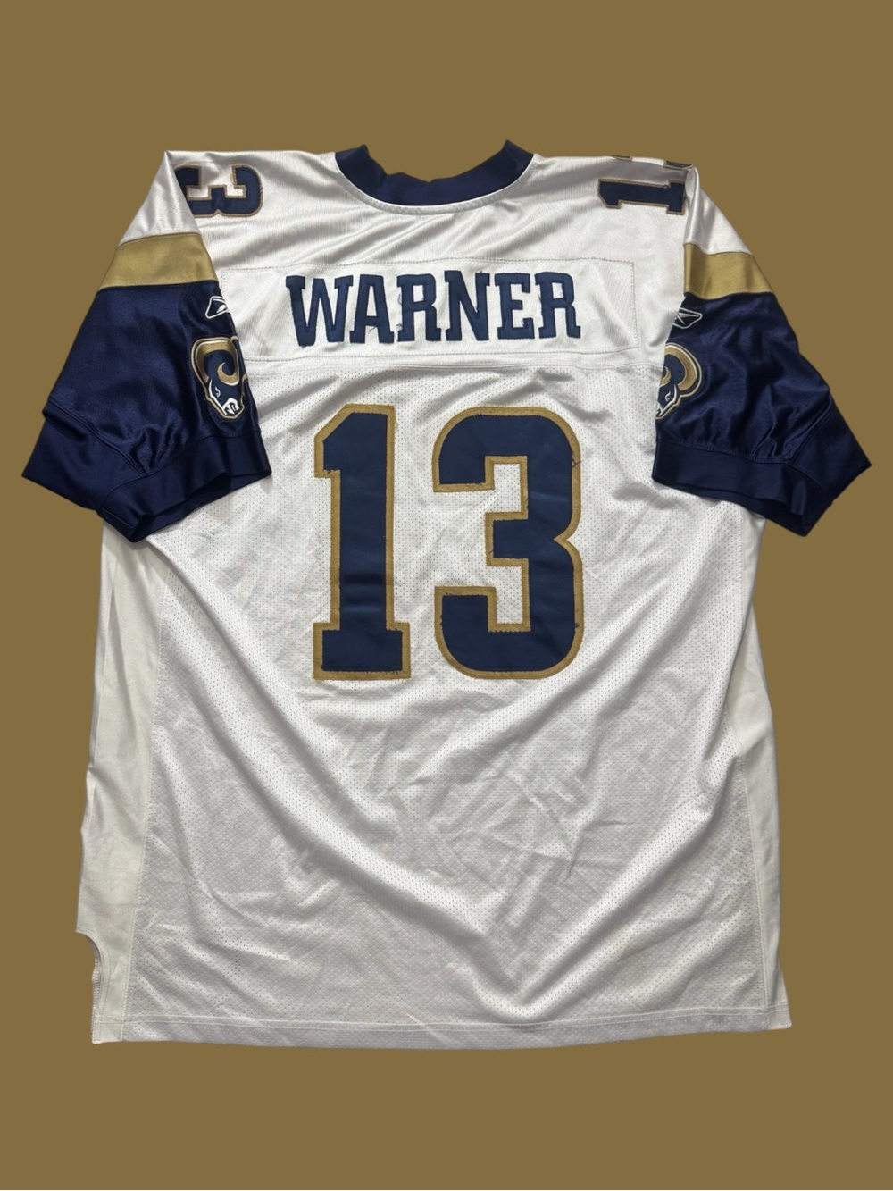 Vintage Reebok St. Louis Rams Kurt Warner Home Jersey